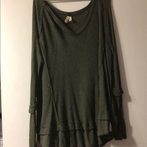 Free People green shirt/sweater